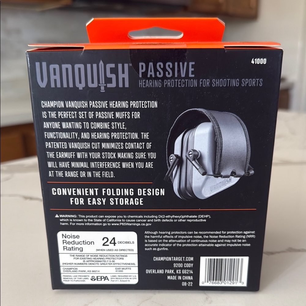 New In Box Champion Black Passive Hearing Protection - Picture 3 of 4